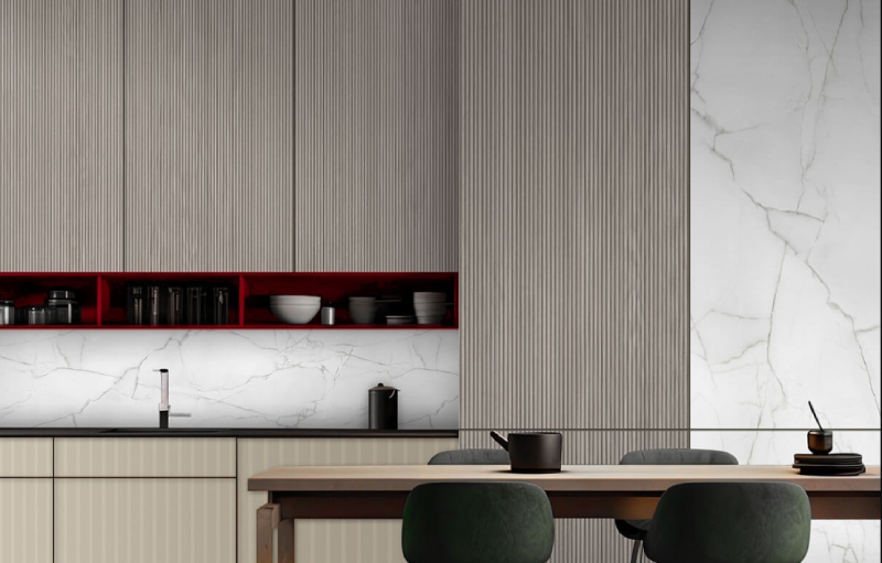 Fluted Laminate for Soft Colours