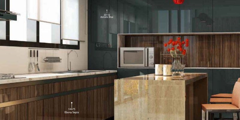 Marble Inspired Laminate for kitchen