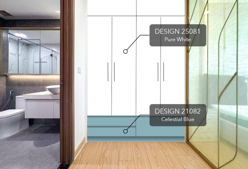Glossy laminate for Wardrobe